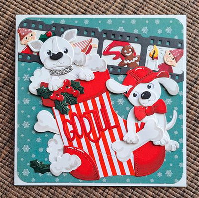 By Lene - Cutting & Embossing Die - XL Christmas stocking  BLD1878
