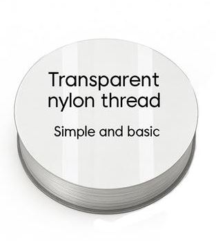 Simple and basic - Transparent nylon thread SBA653 - 0,12mmx50m