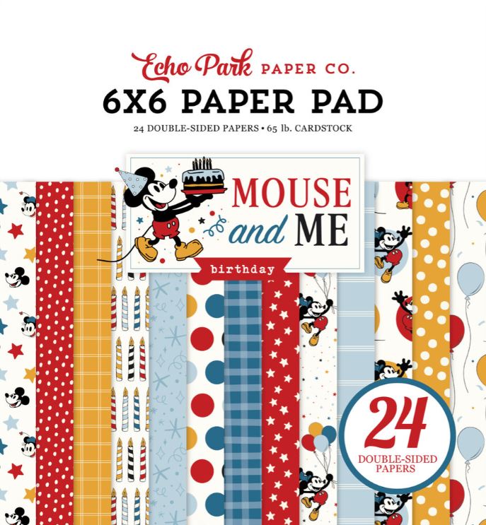 Echo Park - 6x6 paper pad - Mouse and me birthday