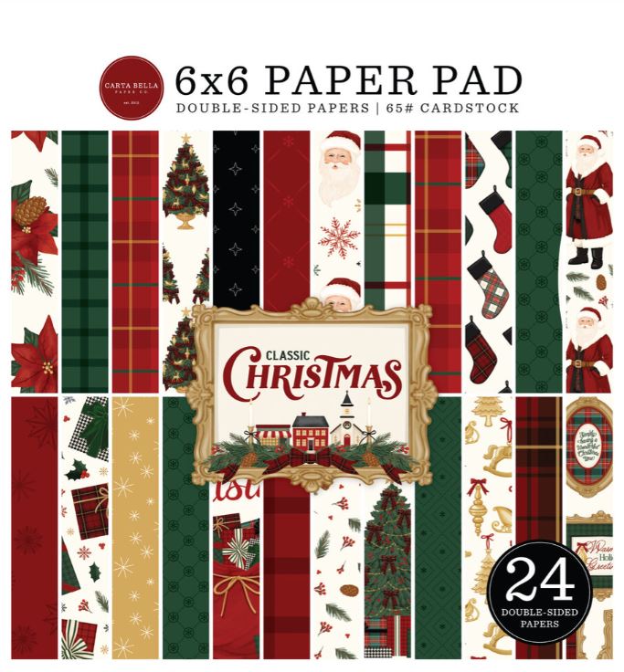 Carta Bella - 6x6 paper pad - Classic Christmas