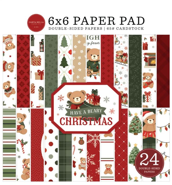 Carta Bella - 6x6 paper pad - Have a beary Christmas