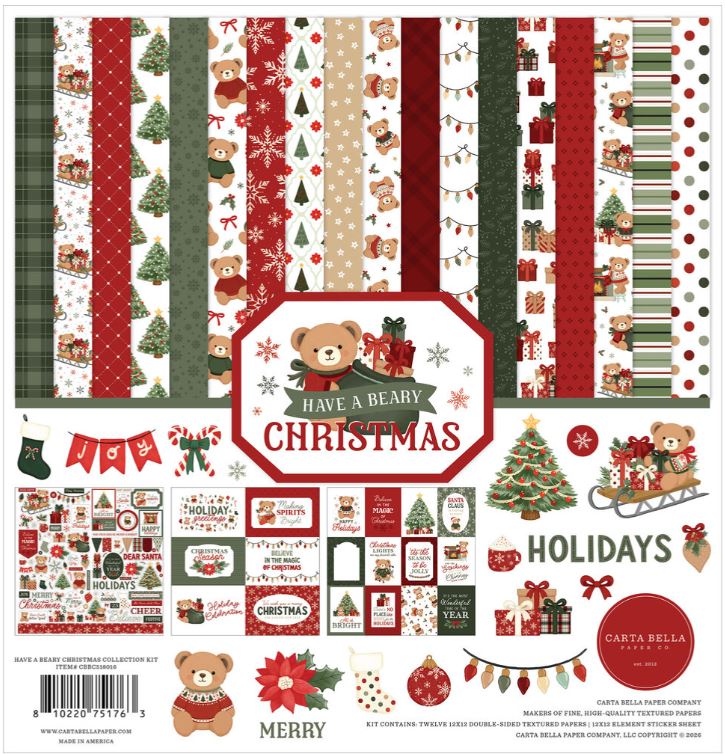 Carta bella - Collection Kit 12X12 - Have a beary christmas