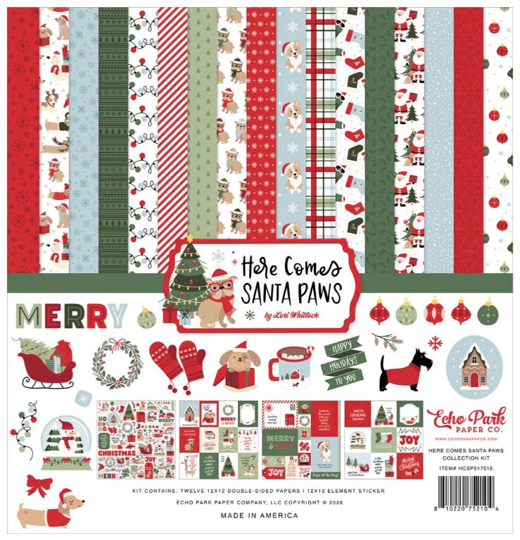 Echo Park - Collection Kit 12X12 - Here Comes Santa Paws
