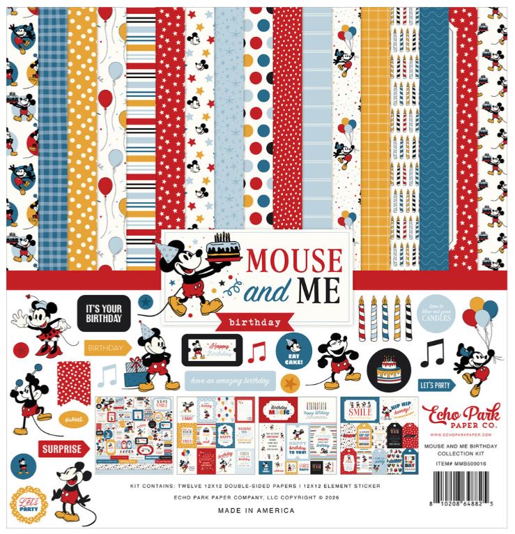 Echo Park - Collection Kit 12X12 - Mouse and me birthday