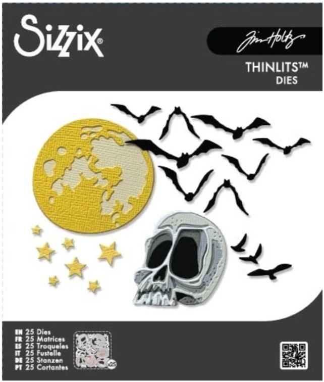 Sizzix - Thinlits Die Set - 25 pcs Vault Moonlight Scare by Tim Holtz 667235