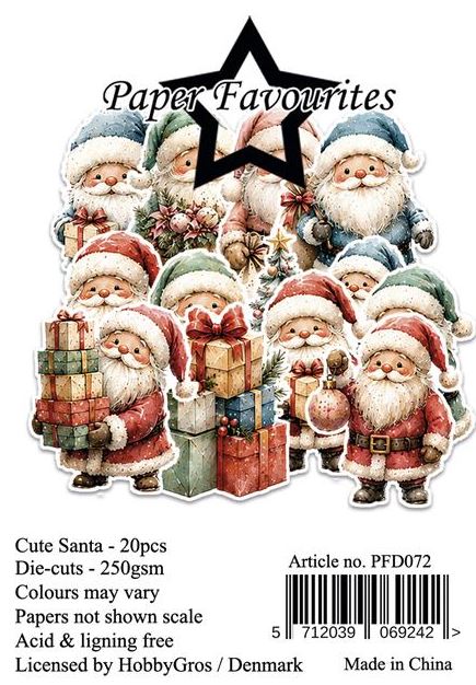 Paper Favourites - Die cuts - Cute Santa  PFD072