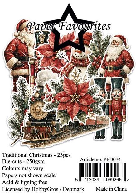 Paper Favourites - Die cuts - Traditional Christmas  PFD074