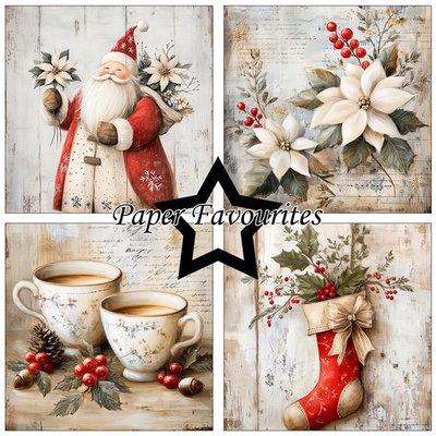 Paper Favourites - 6x6  Paper Pack - Grunge Christmas  PF593