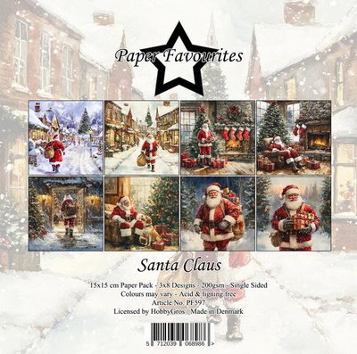 Paper Favourites - 6x6  Paper Pack - Santa Claus  PF597