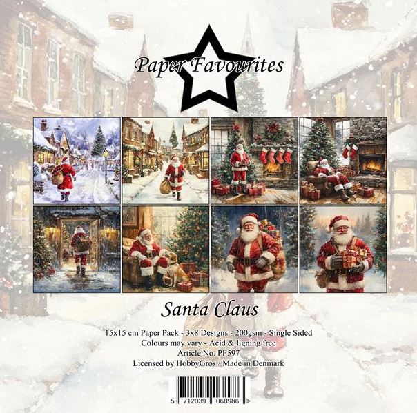 Paper Favourites - 6x6  Paper Pack - Santa Claus  PF597