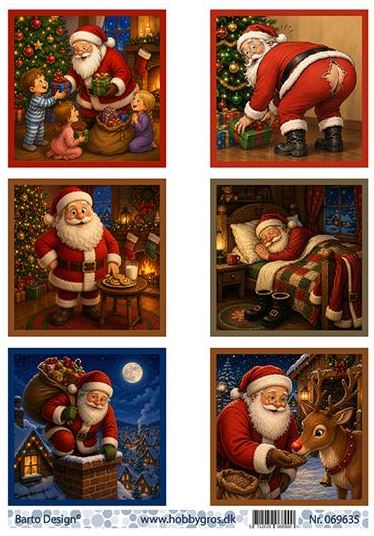 Barto - Decoupage - Rund tomte  069635