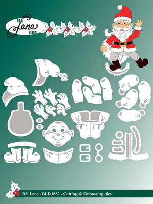 By Lene - Cutting & Embossing Die - Santa  BLD1882