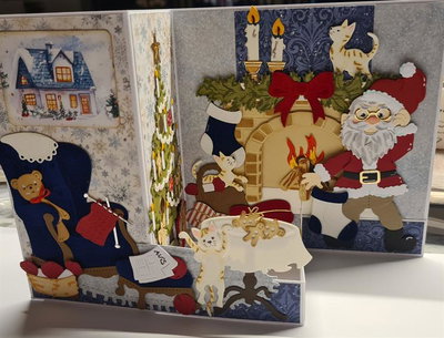By Lene - Cutting & Embossing Die - Christmas Fireplace  BLD1883