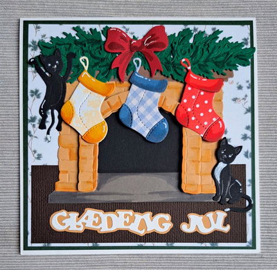 By Lene - Cutting & Embossing Die - Christmas Cats  BLD1886