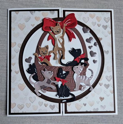 By Lene - Cutting & Embossing Die - Christmas Cats  BLD1886
