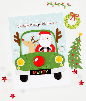 Hero Arts - Die set - Whimsical Wheels Beep Beep DF309