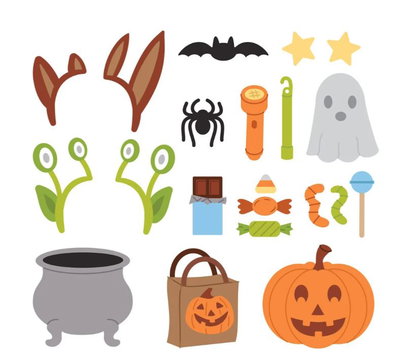 Spellbinders - Etched Dies - Classic Mouse Costume Party Trick-or-Treat Accessories  S4-1567