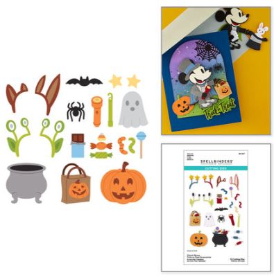 Spellbinders - Etched Dies - Classic Mouse Costume Party Trick-or-Treat Accessories  S4-1567