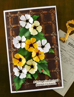 Spellbinders - Etched Dies - The Cottage Garden Black Eyed-Susan Vine S3-589