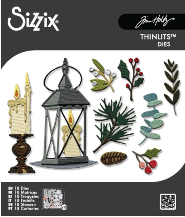 Sizzix - Thinlits Die Set - 18pcs Winter Candlelight 667254  Tim Holtz