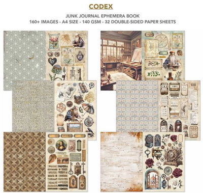 Ciao Bella - Junk Journal A4 Ephemera Book - Codex 32pcs