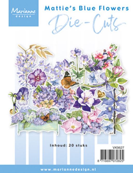 Marianne D - Die-Cuts - Mattie's Blue Flowers  VK9627