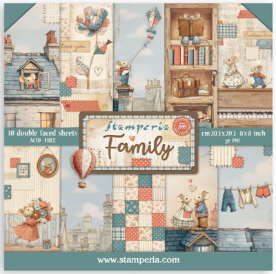 Stamperia - Paper Pad 8x8 - Family