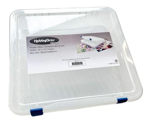HobbyGros - Plastic Storage Box - Scrapbooking 12x12 Size SS111