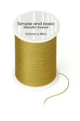 Simple and Basic - Metallic Thread - Guld SBA655