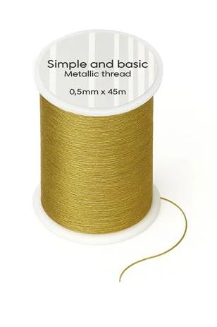 Simple and Basic - Metallic Thread - Guld SBA655