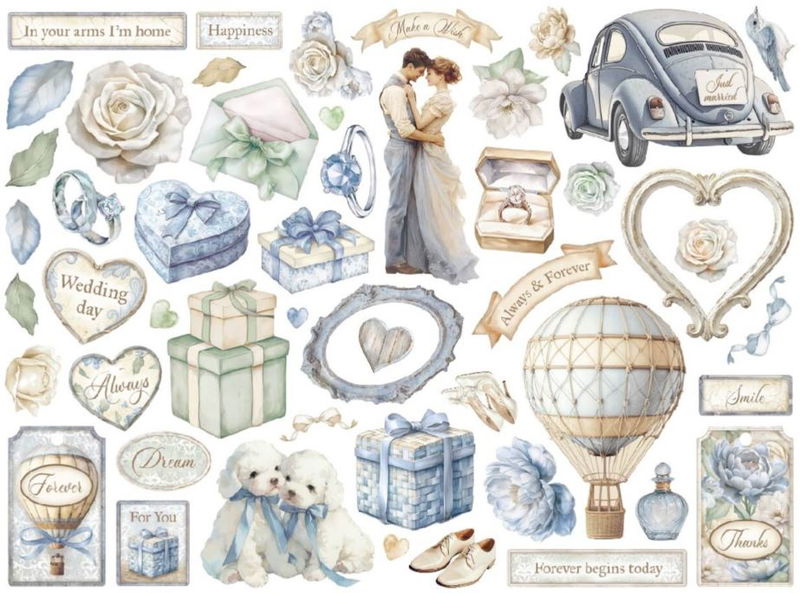 Stamperia - Die Cuts 50pcs  DFLDC116 - Timeless