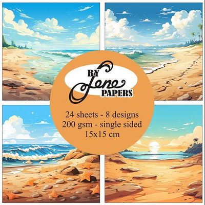 By Lene - Paper pad 15x15 - Fantastic Beach  BLP066