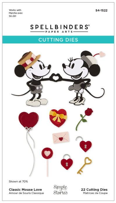 Spellbinders - Etched Dies - Classic Mouse Love Collection S4-1522