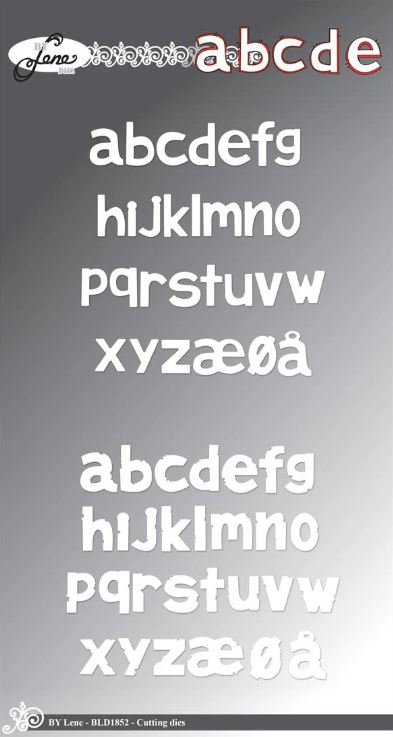 By Lene - Cutting & Embossing Die - Alphabet - Small letters  BLD1852