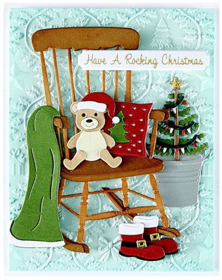 Spellbinders - Etched Dies - Country Christmas Rocking Chair S6-258