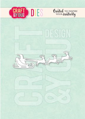 Craft and You - Die - Santa Claus with a Sleigh CW371