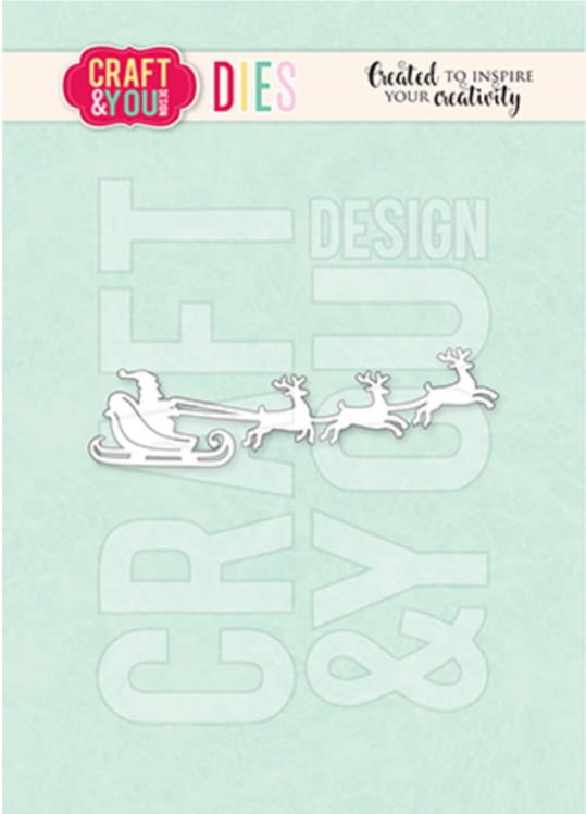 Craft and You - Die - Santa Claus with a Sleigh CW371