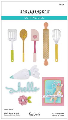 Spellbinders - Etched Dies - Make It & Bake It Fluff, Frost & Roll S5-726