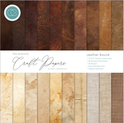 Craft Consortium - Paper Pad 12x12 - Leather Bound