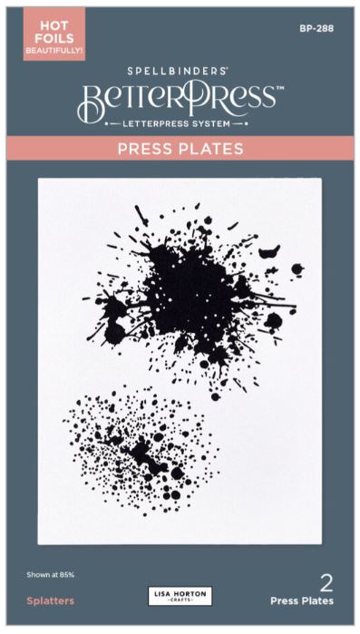 Spellbinders -  BetterPress - Wildflowers BetterPress Plate Splatters BP-288