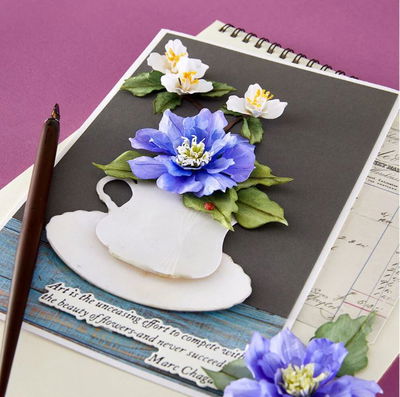 Spellbinders - Etched Dies - Clematis Poet S5-712