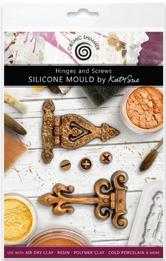 Cosmic Shimmer - Silicone Mould Hinges and Screws CE0082-CS