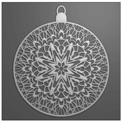 Vaessen Creative - 3D Embossing Folder -  Christmas Bauble 5.9x5.9