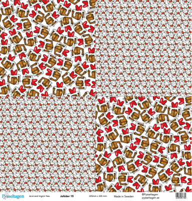 Pysseltagen - Dubbelsidigt 12X12 - Jultider 15