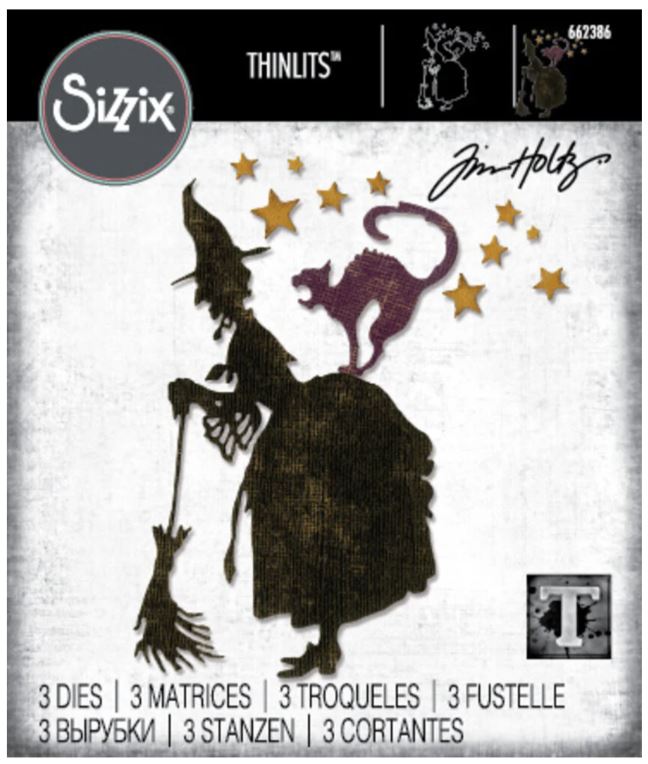 Sizzix - Thinlits Die Set -  Witchcraft (3pcs) 662386 Tim Holtz