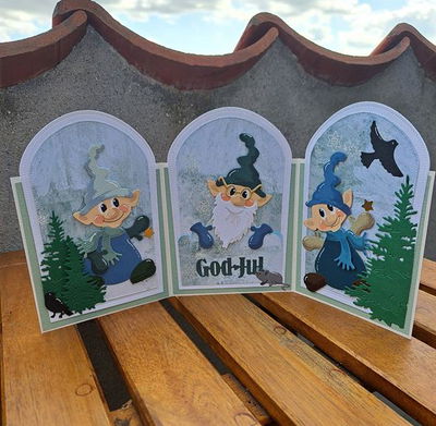By Lene - Cutting & Embossing Die - XL Gnomes  BLD1786