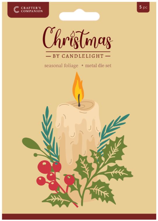 Crafters companion - metal dies - Christmas by Candlelight Seasonal Foliage SEFO