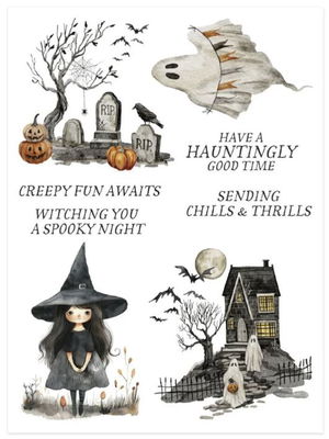 Spellbinders - Rub-On Sheets - Simply Made Stay Spooky SCSR-004