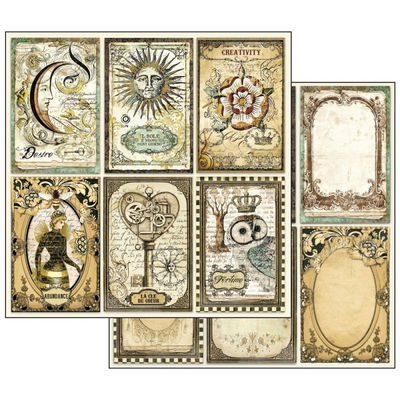 Stamperia Paper Pad 12x12 - Alchemy 10 sheets