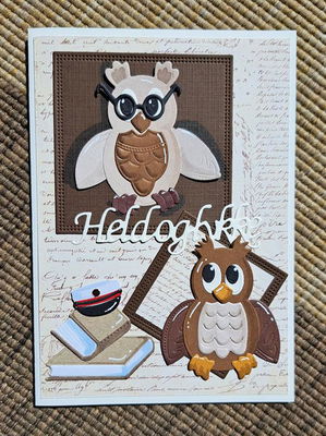 By Lene - Cutting & Embossing Die - Owls  BLD1759